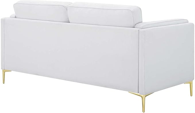Modway Kaiya Upholstered Fabric Sofa 33.5 x 71 x 32 White