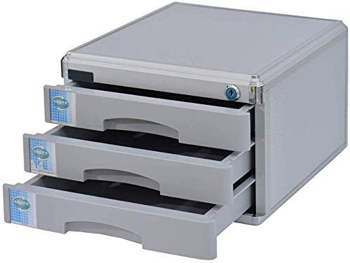 File cabinets High-Hardness Aluminum Alloy Material Lockable Desktop Drawer Organizer Landslide Track Small White Label Bookcase