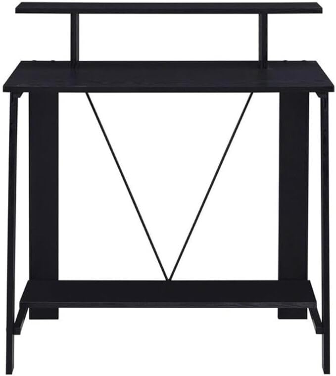 Maykoosh Black Writing Desk - Modern Computer Table for Home Office