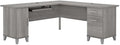 Bush Home Somerset 72W L Shaped Desk with Storage in Platinum Gray 72-inch Large Corner Computer Table for Home Office Workspace