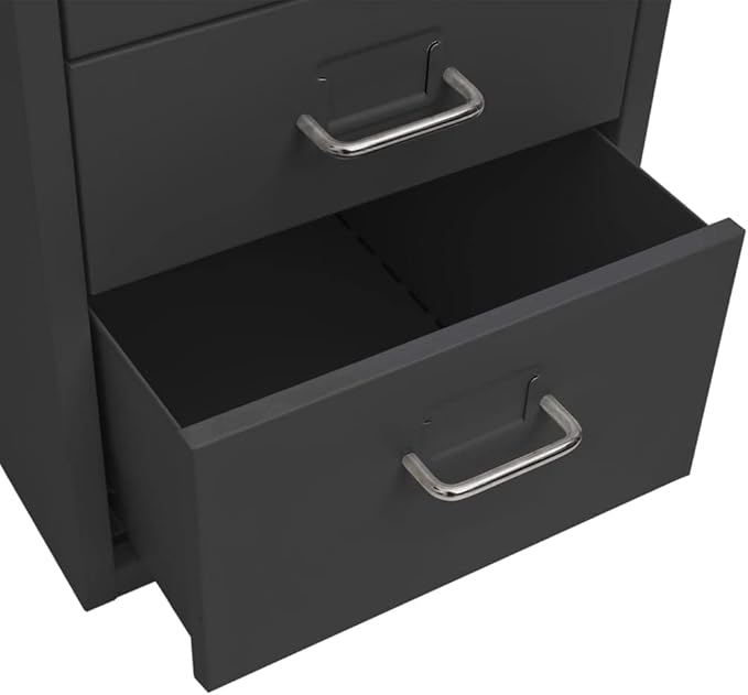 ELEFOCUS FurnitureCabinets StorageFiling CabinetsMobile File Cabinet Anthracite 28x41x69 cm Metal(Color:Default)