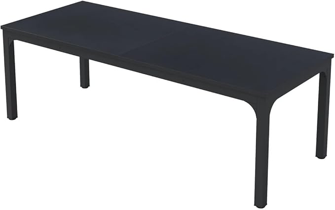 78 Inch Long Computer Desk 2 Person Executive Office Desk Extra Large Double Workstation Simple Study Student Writing Table for Home Office (Black)