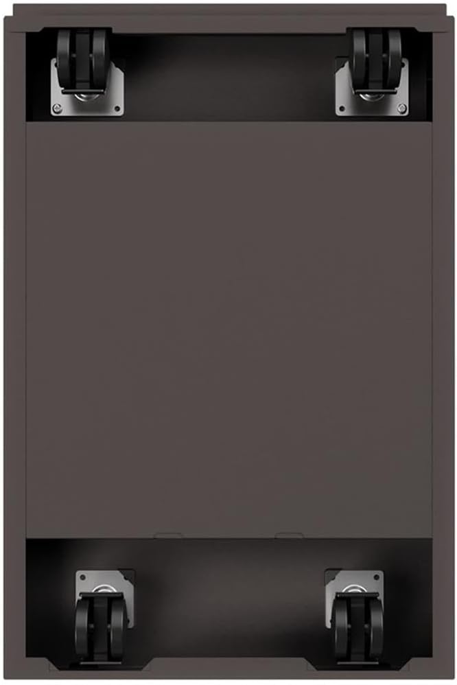 Bowery Hill 20 D Mobile Pedestal 2-Drawer File/File- Full Width Pull in Espresso