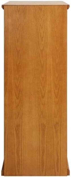 Pemberly Row 4-Drawer Wood Filing Cabinet Natural Distressed Finish Hardwood Solids and Veneers Locking Top Drawer 55 H x 20.75 W x 24.5 D Office Storage and Organization