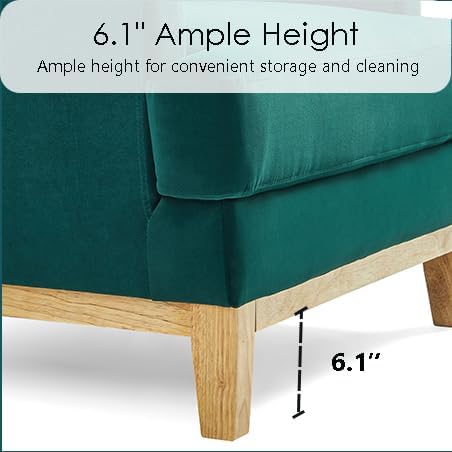 LINSY Oversized Accent Chairs for Bedroom Living Room High Back Large Accent Chair Comfy Reading Chairs for Adults Mid Century Green Velvet Chair with Lumbar Pillow Oversized Armchair