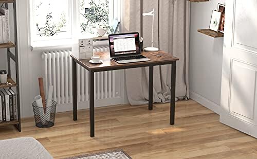 Need Small Computer Desk - 39 3/8 Inches Heavy Duty Writing Desks Simple Laptop Corner Table for Home OfficeDormitory AC3FB10060