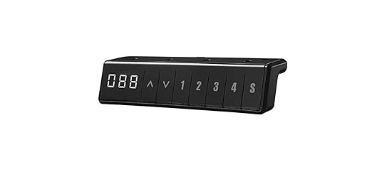 Classic Desk Controller 7 Buttons 3-Digit Display 4 Memory Positions Black TDH6 Ergo Motion