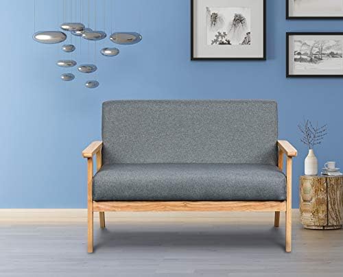 Lilola Home Bahamas 45 W Gray Loveseat