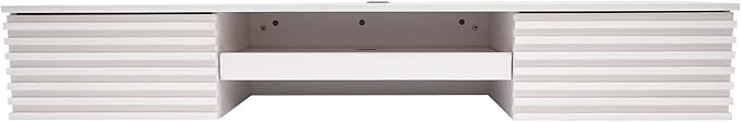 Wall Mounted Desk Wall Organizer with Two Drawers &amp One Keyboard Tray &amp 120 Lbs Load Capacity Floating Computer Desk Laptop Computer Writing Study Table for Homes Offices Entrances(White)