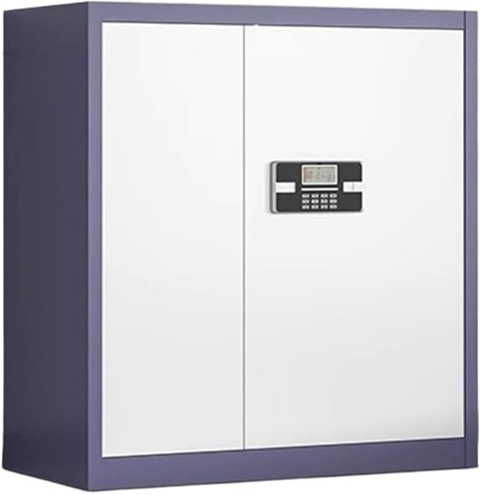 Steel Electronic Combination File Cabinet Tin Locker Office Lockable Filing Data Storage Cupboard(B)