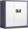 Steel Electronic Combination File Cabinet Tin Locker Office Lockable Filing Data Storage Cupboard(B)