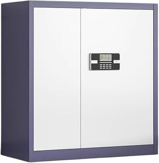 Steel Electronic Combination File Cabinet Tin Locker Office Lockable Filing Data Storage Cupboard(B)