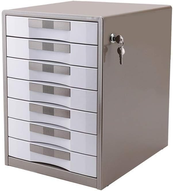 Desk File Cabinet File Cabinetslockable Aluminum Alloy Organizational Needs Drawer Organizer Standard Desks Metal - 30X35X41Cm Bookcase