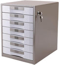 Desk File Cabinet File Cabinetslockable Aluminum Alloy Organizational Needs Drawer Organizer Standard Desks Metal - 30X35X41Cm Bookcase