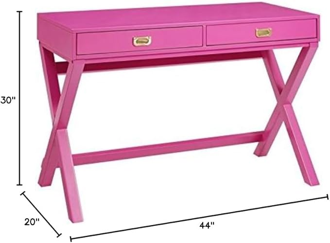Riverbay Furniture Writing Desk in Raspberry Pink