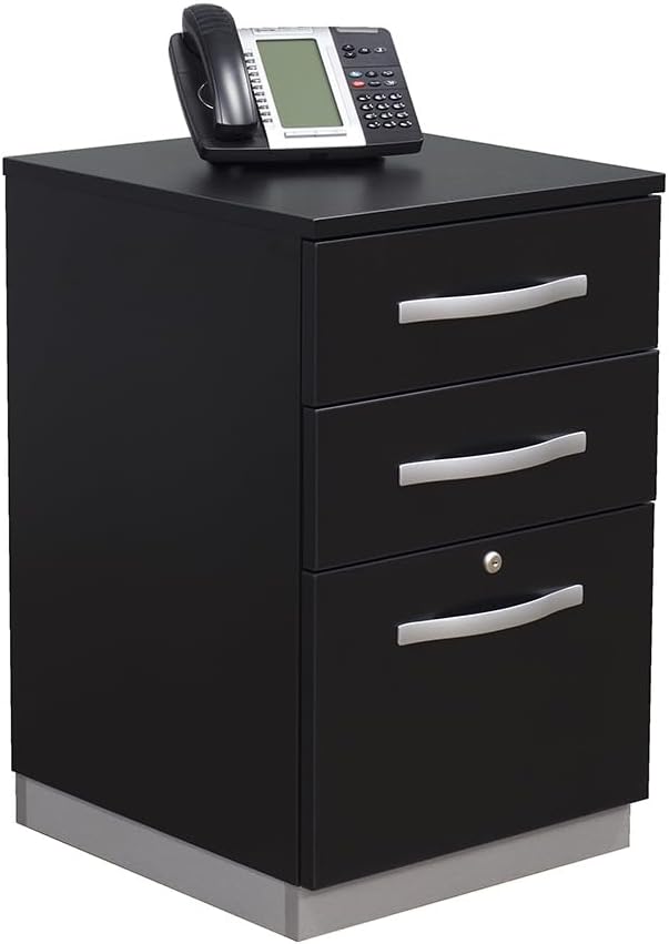 NBF Office File Cabinet with Locking Drawers Modern Wood Storage