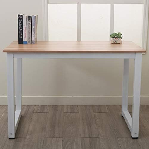110cm Modern Writing Desk Simple Study Table Industrial Office Desk Computer Desk PC Laptop Table Wood Workstation Study Table Home Office Furniture Home Office Desks 43.3