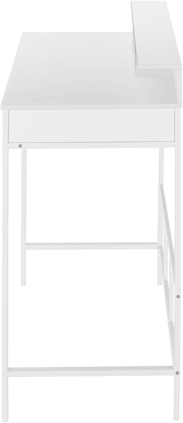 Computer Desk Standing Desk Home Office Organizer White