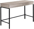 Acme Wendral Wooden Top Writing Desk with 2 Drawers in Natural and Black