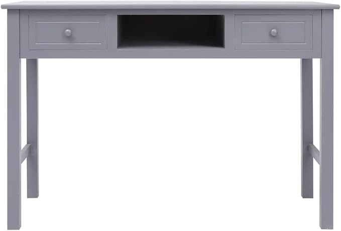 Computer DeskHome Office DeskStudy Writing Table for Home Office Modern Simple Style DeskWriting Desk Gray 43.3x17.7x29.9 Wood