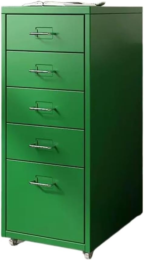 File Cabinet Drawer Organiser Desktop File Cabinet Filing Cabinet Multilayer Tin Cabinet A4 Folder Small Cabinet (Color : Green Size : 5-Layer)
