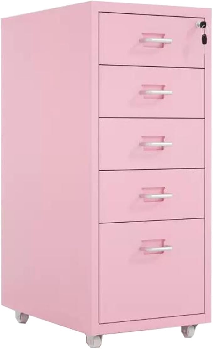 File Cabinet Storage Cabinet Data Cabinet Locking Filing Cabinet Under Desk 3/5 /6/8 Mobile Drawer Cabinet (Size : 5F)