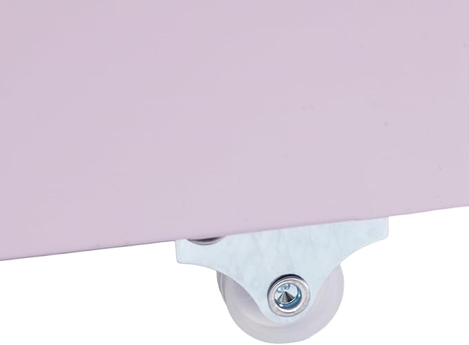File Cabinet 3 Drawer Filing Cabinet with Wheels Metal Under Desk Storage Cabinet for Home Office Commercial Hanging File Folders Organizer for Letter/A4 Size(Purple)