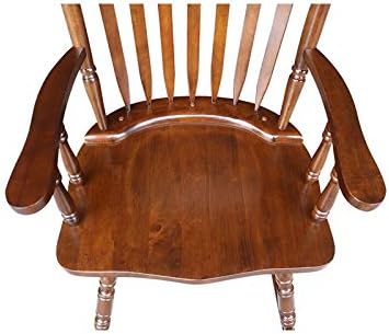 International Concepts Home Accent Solid Wood Rocker in Espresso