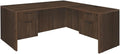 Regency Legacy 71 x 35 in. L Desk with Double Pedestal Drawer Unit- Neo Walnut