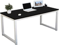 G-PLUS Computer DeskLaptop Notebook TableBedroom Sturdy Wooden Computer DeskModern Simple Style Black and White