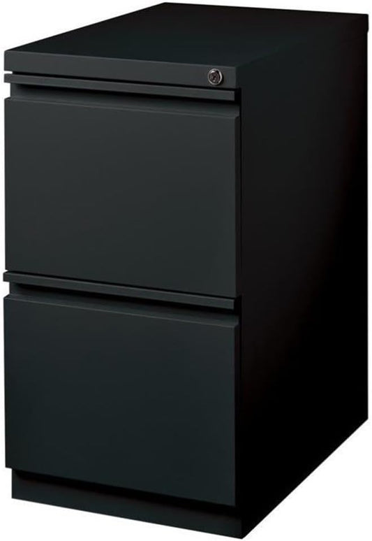 Hirsh Industries 20 Deep 2 Drawer Mobile File Cabinet File in Black