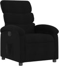 vidaXL Recliner Chair Black Fabric