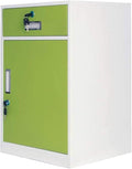 File Cabinets Floor-Standing File Cabinet Multi-Color 2 Drawer Metal Storage Box Steel Lockable Data Cabinet(C4)