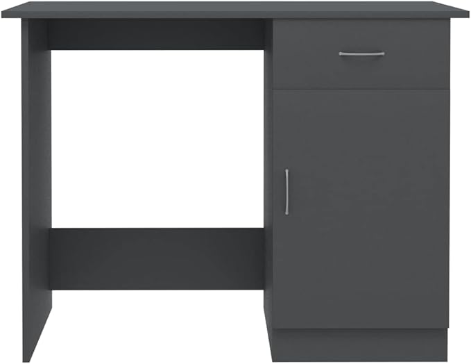 Computer DeskStudy TableOffice Writing DeskModern Study Writing Table for Home OfficeDesk Gray 39.4x19.7x29.9 Chipboard