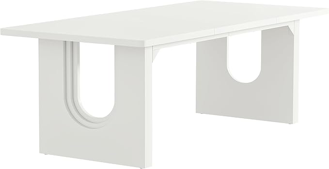 Tribesigns Modern Executive Desk 70.9 Large Office Computer Desk Conference Table Meeting Room Table Simple White Workstation Business Furniture for Home Office