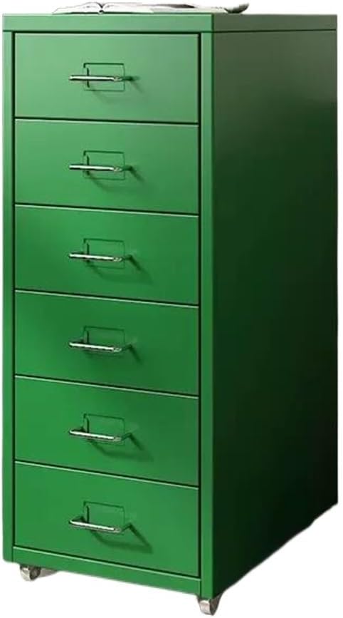 File Cabinet Multi-Layer Tin Cabinet A4 Folder Small Cabinet Classification File Cabinet Filing Cabinet Office Drawer Cabinet (Color : Green)