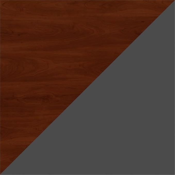 Bush Business Furniture Series C 66W x 30D Office Desk with Mobile File Cabinet in Hansen Cherry