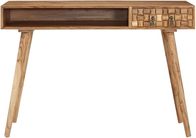 Computer Desk with Drawer and Shelf 45.3 inch Home Office Writing Desk Study Table Wooden Home Office Desk Workstation PC Laptop Desk Console Table Rustic