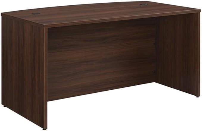 OfficeWorks by Sauder Affirm 60'' Bow Front Desk Shell L: 34.25'' x W: 59.06'' x H: 29.29'' Noble Elm