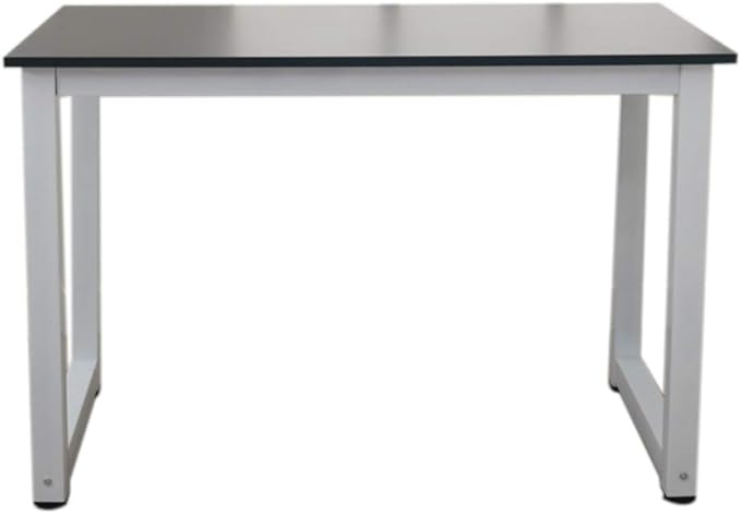 Black 43.3 Home Office DeskWriting DeskFarmhouse Workstation PC Gaming Executive Table for BedroomWood Home Office DeskExecutive Work Desk Workstation