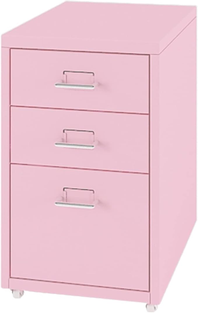 HASMI Filing Cabinet 3 Drawer Mobile File Cabinet Low Cabinet Drawer Cabinet Office Filing Cabinet Household Mobile Storage Cabinet Storage Cabinet (Color : E) yuqing2022