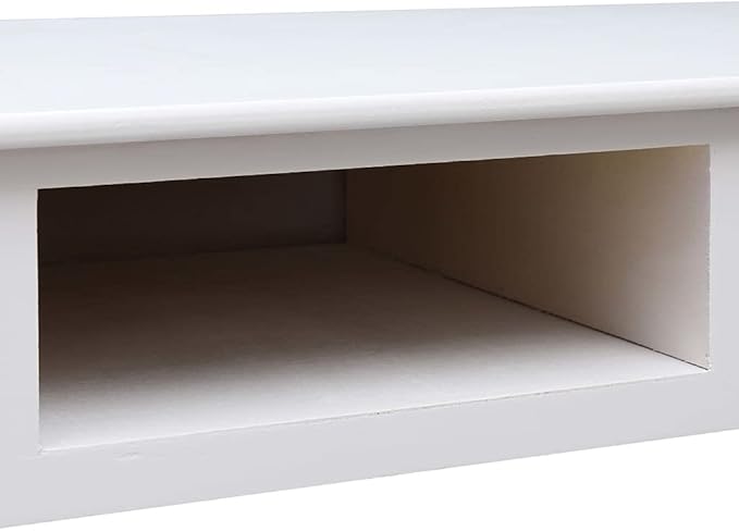Computer DeskHome Office DeskStudy Writing Table for Home Office Modern Simple Style DeskWriting Desk White 43.3x17.7x29.9 Wood