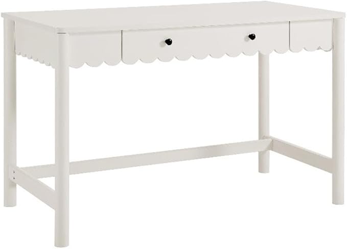 Modway Emmeline Scallop Desk in White