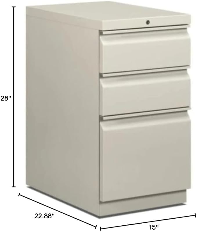 HON Brigade Mobile Pedestal | 2 Box / 1 File Drawer | Radius Pull | 15 W | Loft