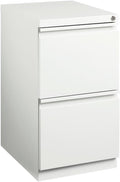 Pemberly Row 2 Drawers 27.75 Vertical White Metal Filing Cabinet Lockable Pre-Assembled Stationary Letter Size for Home Office