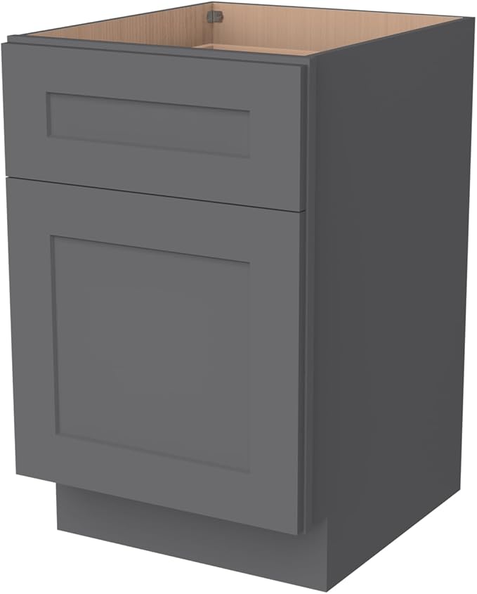 RTA Solid Wood File Cabinet with 2 Drawers Desk Under-Table Wooden File Cabinet Suitable for Bedside or Freestanding File Storage Cabinet (Pebble Gray 18 W × 21 D × 29.5 H)