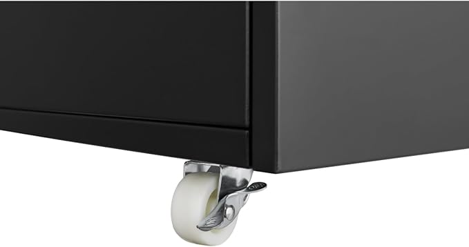 Mobile Printer Stand with Storage 17.7 Height Under-Desk Rolling File Cabinet with Locking Wheels &amp Adjustable Shelf Small Office Cart for Home