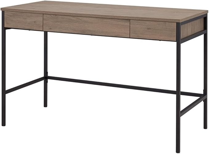 Evans 47.75'' Wide Rectangular Writing Desk in Antiqued Gray Oak