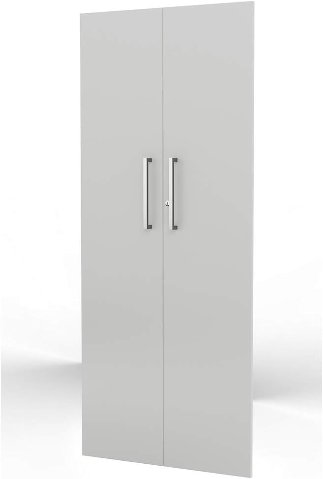 Crelobo ATOS-FL5-4555-4435 Filing Cabinet Wood White/Anthracite 80 x 38 x 183 cm
