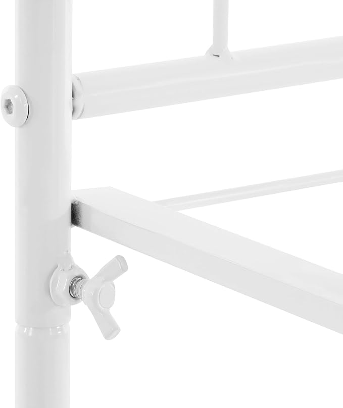 mignonnememe Rolling File Cart 4-Tier Rolling Cart Organizer Hanging Files Stand with Wheels Mobile Filing Cabinet for Office Home School Organization (White)